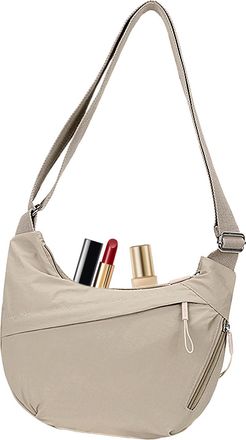 Generic Lightweight Womens Shoulder Bag, Lightweight Adjustable Sling Bag, Small Hobo Bag Roomy Multi Pocket Women Pockets for Women, Beige, Refer to descript