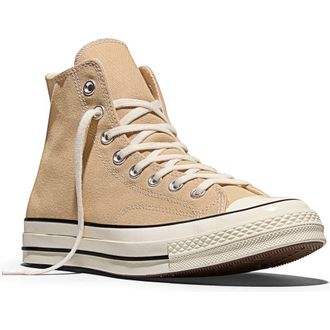 Converse Chuck Taylor 70 High Top Sneaker in Hay Day/Egret/Black at Nordstrom, Size 10.5