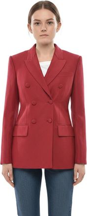 Givenchy Red Notched Lapel Blazer