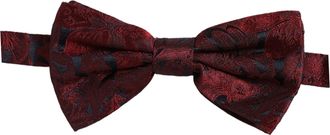 Dolce & Gabbana Paisley Silk Bow Tie - Red
