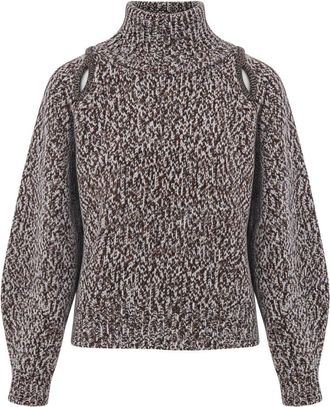 Sessun Yinga Turtleneck - Dames - Coltruien - Bruin - S - Wol - Truien & Vesten