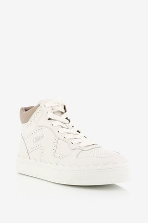 Chlo&eacute; Hohe Sneakers aus perforiertem Leder Lauren