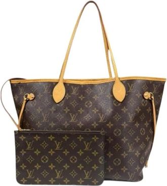 Louis Vuitton Pre-owned Tote Bags, female, Brown, Size: ONE SIZE Pre-owned Vintage Canvas Tote Bag
