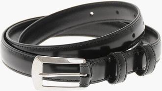 Celine Solid Leather Belt With 20mm Silver Buckle size 90
