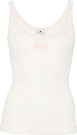 Elisabetta Franchi Sleeveless Tops - Dames - Tops zonder mouwen - Wit - L - Tops