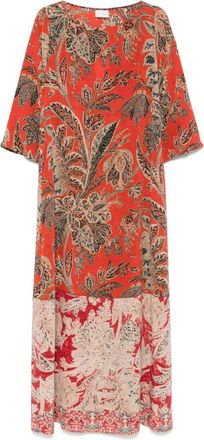 Pierre-Louis Mascia Abito Trapezio in seta - Arancione