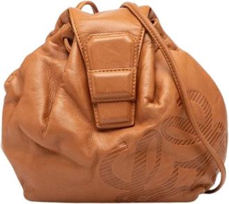 Loewe Pre-owned Bucket Bags, female, Brown, Size: ONE SIZE Pre-owned Bucket Bag