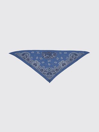 Ferragamo Sciarpa triangolare Arabesque in cashmere e lana con logo
