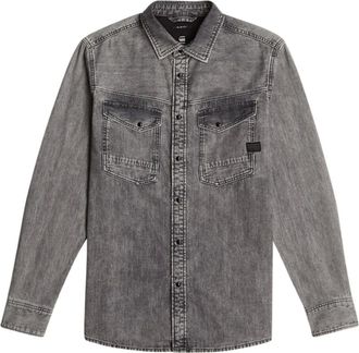 G-Star Hombre, Camisas, Gris, Talla: M