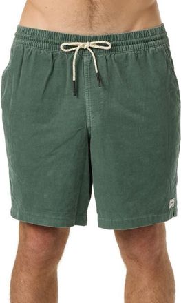 O'Neill OG Corduroy Drawstring Shorts in Dark Forest at Nordstrom, Size X-Large