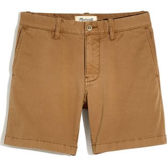 Madewell 7-Inch CoolMax Chino Shorts in Faded Birch at Nordstrom, Size 28