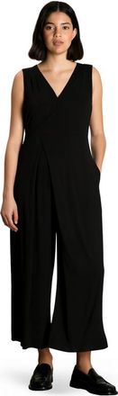 Nom Maternity Ines Maternity & Nursing Wrap Jumpsuit in Black at Nordstrom, Size X-Large