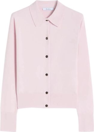 Max Mara Medeola Cardigan - Dames - Vesten - Roze - XS - Wol - Truien & Vesten