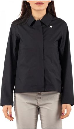 K-Way Stijlvolle Lichtgewicht Jas - Dames - Zomerjassen - Zwart - M - Polyester - Jassen