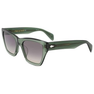 Rag & Bone Womens Full Rim Cat Eye Sunglasses In Green
