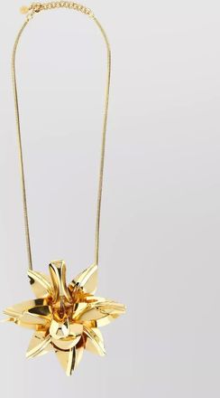 Paco Rabanne flower pendant necklace adjustable chain