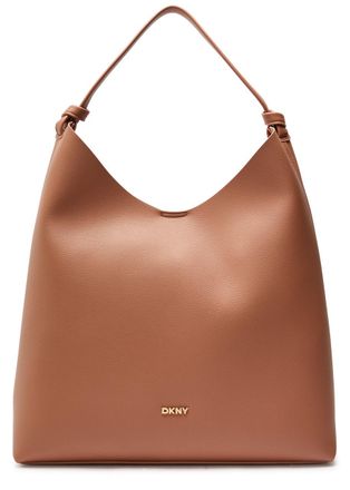 DKNY Paula Grained Leather Hobo bag - Brown - One Size