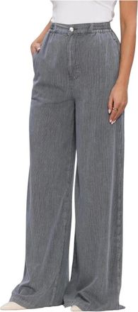 Est'seven Bohic Denim Jeans - Dames - Wijde Broeken - Grijs - L - Denim - Broeken