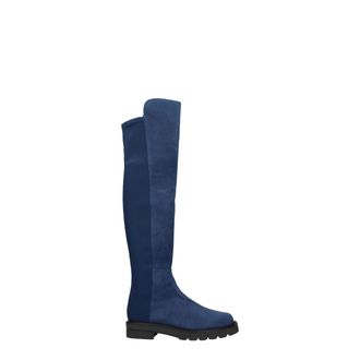 Stuart Weitzman Blue Leather Over The Womens Knee