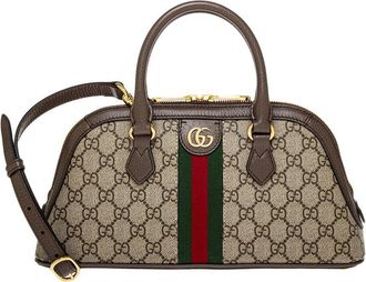 Gucci Ophidia Small Gg Supreme Canvas & Leather Shoulder Bag