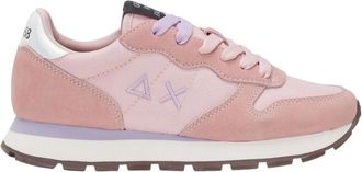Sun 68 Roze Leren en Stoffen Casual Sneaker - Dames - Sneakers - Roze - 37 EU - Leer - Schoenen