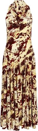 Proenza Schouler Adelide printed-pattern midi dress - Neutrals