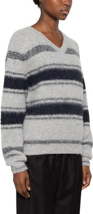 Low Classic LOW Classic - Waffle Henley Neck Knit - Dames - Truien - Veelkleurig - Maat: M Katoen