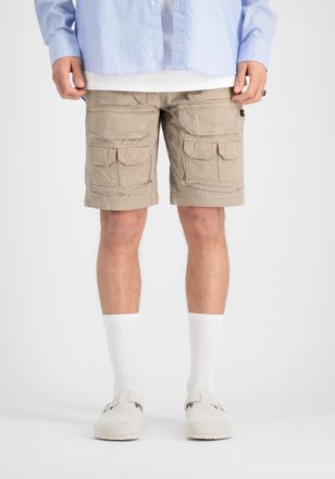 Alpha Industries Shorts ALPHA INDUSTRIES Battle Short, Herren, Gr. 30, Normalgr&ouml;ssen, beige (vintage sand), Obermaterial: 100% Baumwolle, Hosen Shorts