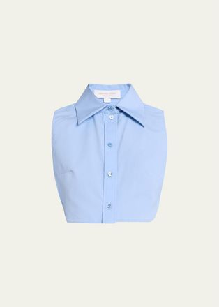 Michael Kors Point-Collar Cotton Poplin Dickey