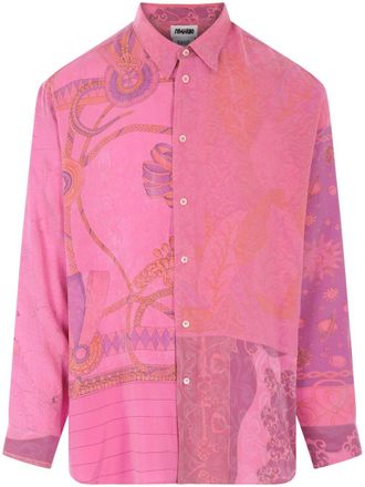 Magliano Camicia in cotone con stampa - Rosa