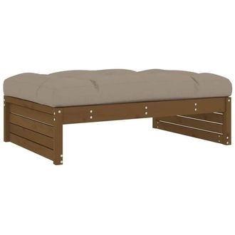 Berkfield Home Garden Footstool Honey Brown 120x80 cm Solid Wood Pine