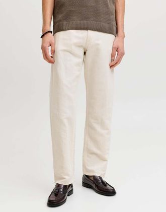 Jack & Jones pantaloni in Jet Stream-Bianco