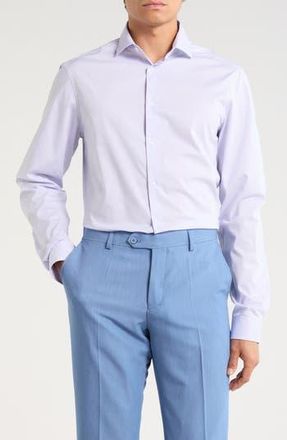 Calvin Klein Slim Fit Stretch Dress Shirt in Lavender at Nordstrom Rack, Size 14.5 - 32/33