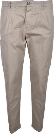 Truenyc Beige Stretch Cotton Pants