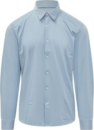 HUGO BOSS Light Blue Regular Solid Shirt