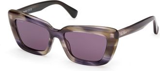 Max Mara MM0171 83Y Womens Sunglasses Brown Size 54