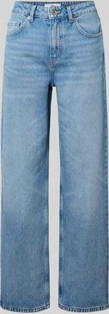 Mango Jeans im Used-Look Modell RIVER in Jeansblau, Gr&ouml;&szlig;e 34