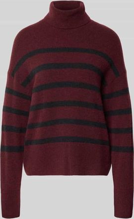 Marc O'Polo Denim Marc OPolo Denim Regular Fit Rollkragenpullover aus Schurwoll-Mix in Bordeaux, Größe XL