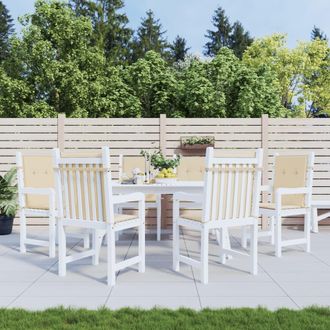 vidaXL Vidaxl - Coj&iacute;n De Silla De Jard&iacute;n Respaldo Bajo 6 Uds Tela Oxford Beige