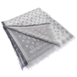 Louis Vuitton Vintage, unisex, Grijs, ONE Size, Pre-owned Stole