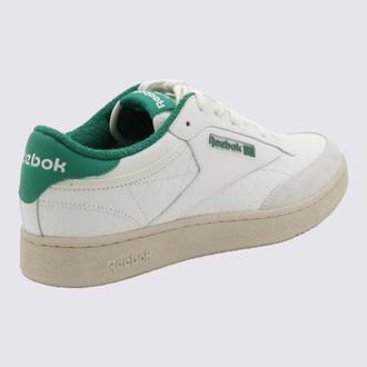 Reebok Leather and Textile Low-Top Sneaker - White