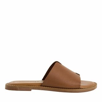 Tamaris Platte muiltjes in leer