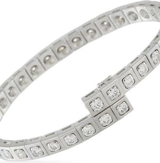 Cartier 18K white gold diamond bracelet - Argento