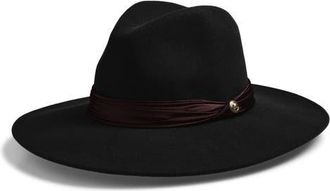 Rag & Bone Clara Wool Felt Fedora in Black at Nordstrom, Size Medium