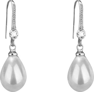 Generic Water Drop Pearl Earrings High End Fashionable And Elegant For Daily Inspirational Present Long Post (B, 3cm)