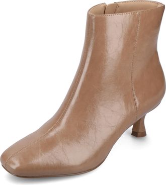 Journee Collection Womens Kelssa Ankle Boot, Patent/Taupe, 5.5 UK