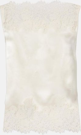 D&ocirc;en D&ocirc;en Top Viviane de seda con encaje