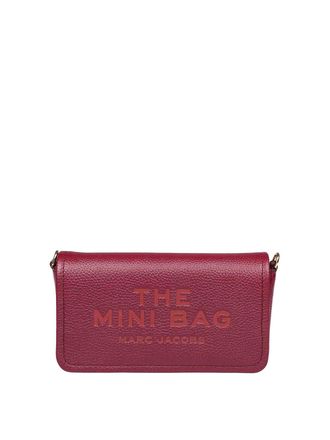 Marc Jacobs The Mini Bag In Cherry Color Leather