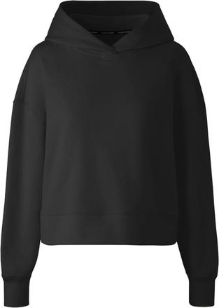 Canada Goose Hoodies, female, Black, L, Black Cotton Muskoka Relaxed Hoody