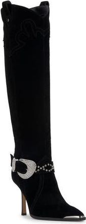 Jessica Simpson Kenzin Knee High Western Boot in Black 01 at Nordstrom Rack, Size 8.5